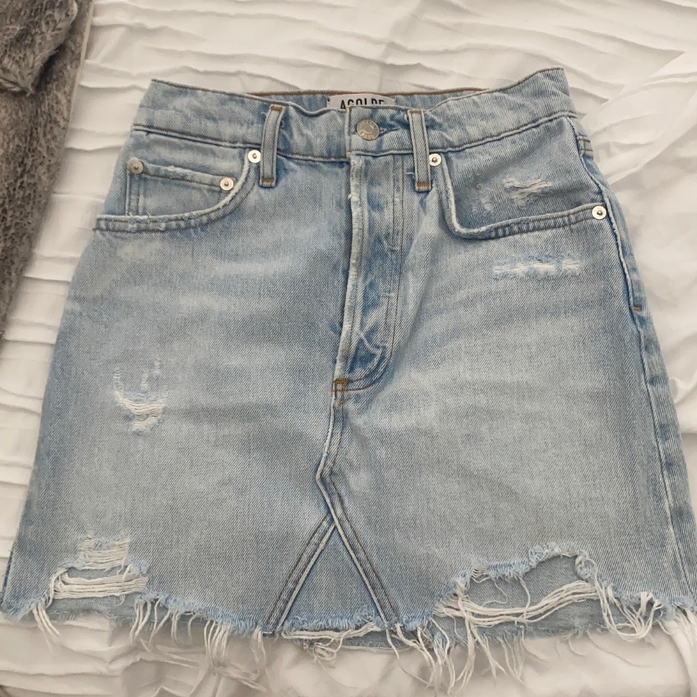 Agolde Quinn denim skirt